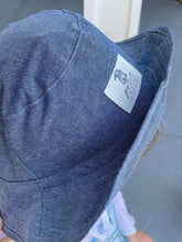 Load image into Gallery viewer, Sun Hat - Denim cotton
